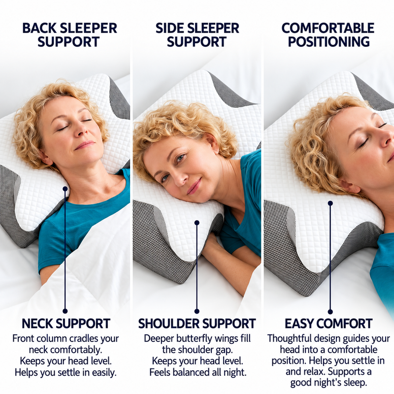 Butterfly Deep Support Pillow + FREE Knee Pillow