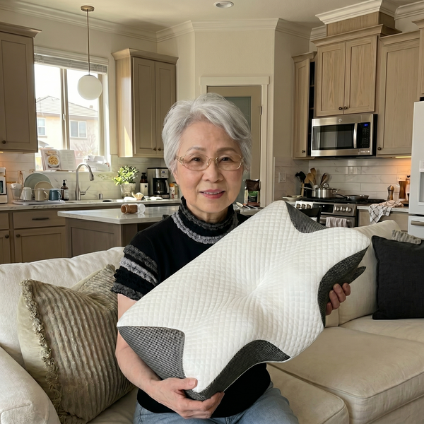 Butterfly Deep Support Pillow with sculpted neck and shoulder contours