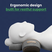 Upper body massager used while seated in a relaxed home setting
