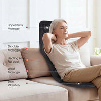 Heating Full Body Wellness Cushion used while seated