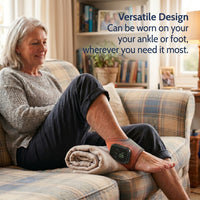 Heating Foot Massager shown around both feet for relaxation