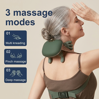 Close view of bionic massager controls and kneading nodes