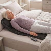 Heating Full Body Wellness Cushion fitted to a chair