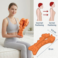 Daily Comfort Nodal Massager shown supporting the lower back