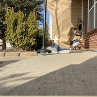 Dual Handle Walking Support demonstrated during everyday walking