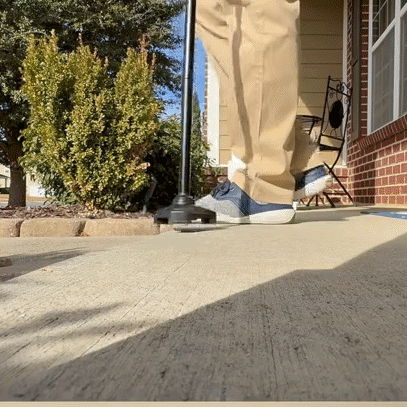 Dual Handle Walking Support demonstrated during everyday walking